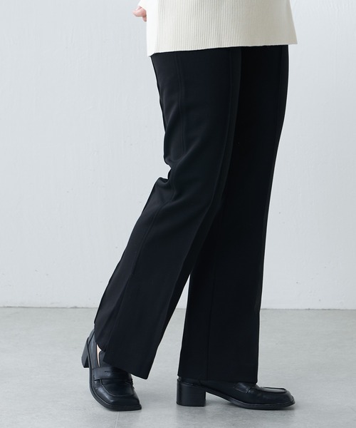 Lui's（ルイス）の「ハイウエストサイドベンツパンツ（スラックス・レディース・アイボリー/ブラック/パープル・FREE）」の6枚目の写真