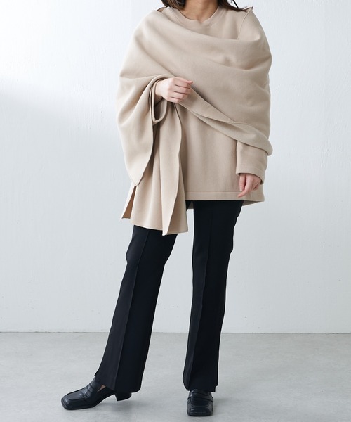 Lui's（ルイス）の「ハイウエストサイドベンツパンツ（スラックス・レディース・アイボリー/ブラック/パープル・FREE）」の11枚目の写真