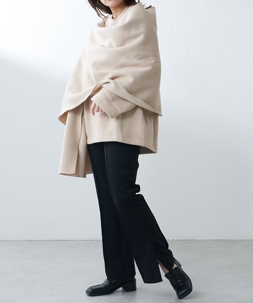 Lui's（ルイス）の「ハイウエストサイドベンツパンツ（スラックス・レディース・アイボリー/ブラック/パープル・FREE）」の12枚目の写真