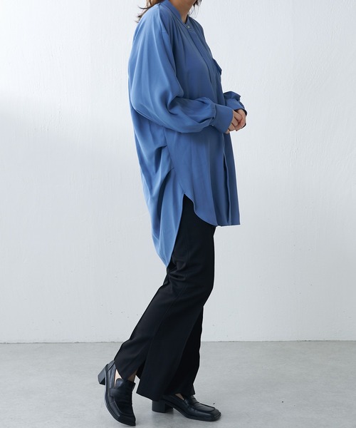 Lui's（ルイス）の「ハイウエストサイドベンツパンツ（スラックス・レディース・アイボリー/ブラック/パープル・FREE）」の16枚目の写真