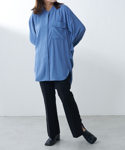 Lui's（ルイス）の「ハイウエストサイドベンツパンツ（スラックス・レディース・アイボリー/ブラック/パープル・FREE）」の17枚目の写真