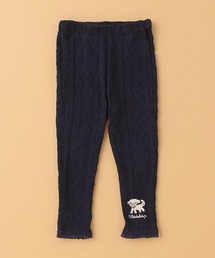 kladskap | 裾刺しゅうケーブルロング丈スパッツ(レギンス/スパッツ)