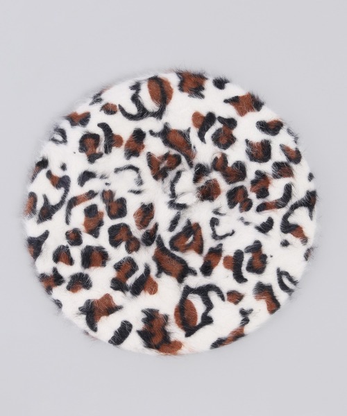 PHILLY(フィリー)の「ヒョウ柄ベレー帽(ハンチング/ベレー帽・レディース・ホワイト/ベージュ/ブラウン・FREE)」の13枚目の写真