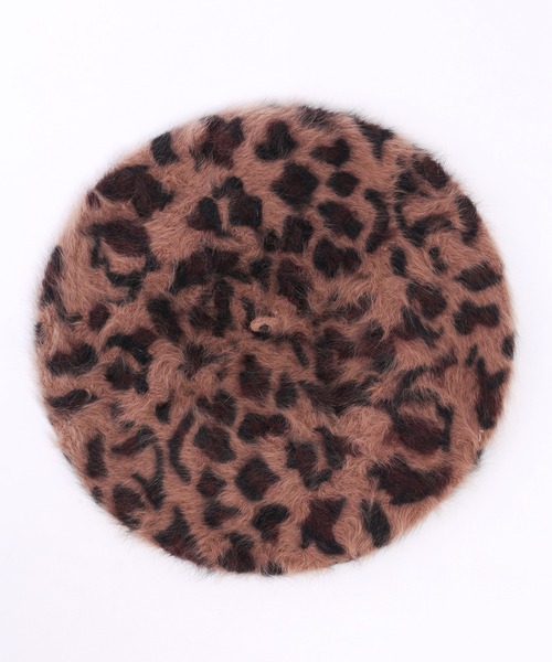 PHILLY(フィリー)の「ヒョウ柄ベレー帽(ハンチング/ベレー帽・レディース・ホワイト/ベージュ/ブラウン・FREE)」の5枚目の写真