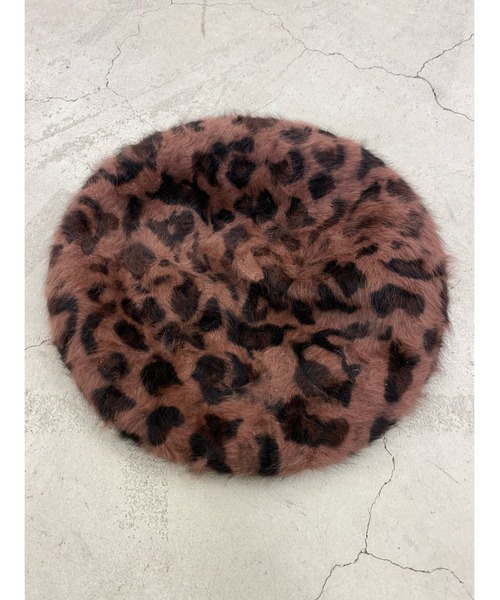 PHILLY(フィリー)の「ヒョウ柄ベレー帽(ハンチング/ベレー帽・レディース・ホワイト/ベージュ/ブラウン・FREE)」の6枚目の写真