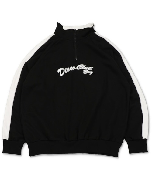 SPINNS（スピンズ）の「【ビックシルエット】サイドライン　ハーフジップスウェット（スウェット・メンズ・ブラック/ピンク/ロイヤルブルー/アッシュグレー・ONESIZE）」の16枚目の写真