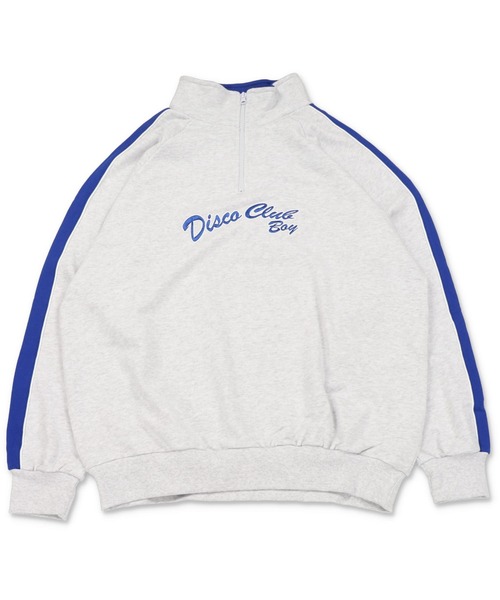 SPINNS（スピンズ）の「【ビックシルエット】サイドライン　ハーフジップスウェット（スウェット・メンズ・ブラック/ピンク/ロイヤルブルー/アッシュグレー・ONESIZE）」の17枚目の写真