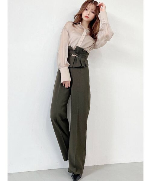 RESEXXY（リゼクシー）の「コルセット付セミワイドパンツ（その他パンツ・レディース・グリーン/グレー/その他1・FREE）」の20枚目の写真