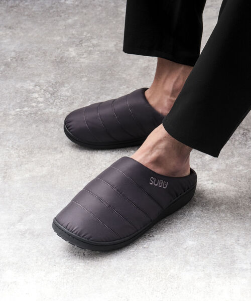 SUBU(スブ)の「【SUBU/スブ】PERMANENT COLLECTION ウィンターサンダル 冬用 ルームシューズ(サンダル・メンズ・チャコールグレー/ブラック/オリーブ/グリーン/ネイビー・2/1/3)」の3枚目の写真