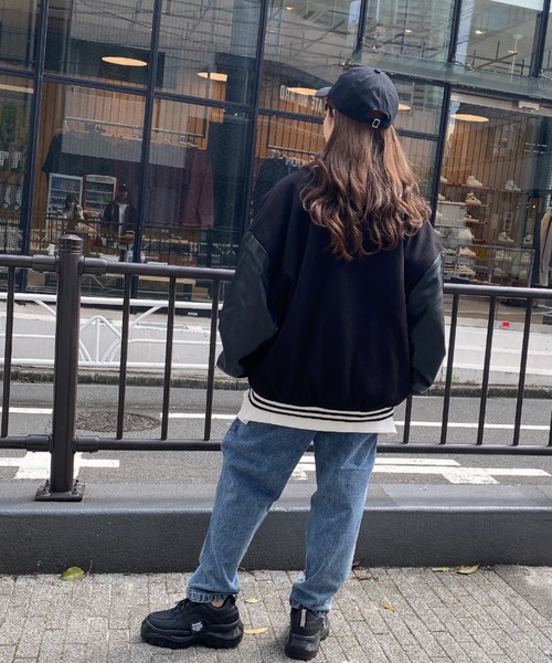 INGNI（イング）の「ワッペン付スタジャン（スタジャン・レディース・ブラック系その他2/ブラック×ブラック/グリーン系8/レッド系9・M）」の18枚目の写真