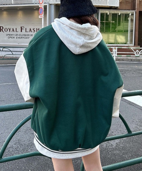 INGNI（イング）の「ワッペン付スタジャン（スタジャン・レディース・ブラック系その他2/ブラック×ブラック/グリーン系8/レッド系9・M）」の12枚目の写真