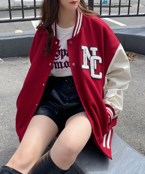 注目ブランドのギフト INGNI（イング）の「ワッペン付スタジャン（スタジャン）」 WEAR - ジャケット・アウター