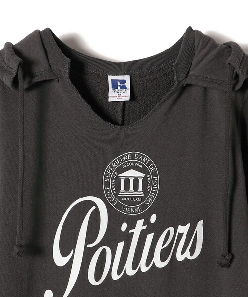 Russell Athletic（ラッセルアスレティック）の「*【SHIPS別注】RUSSELL ATHLETIC:キーネックフードワンピース◆（ワンピース・レディース・ブラック/アイボリー/チャコールグレー/グリーン・SMALL/MEDIUM）」の9枚目の写真