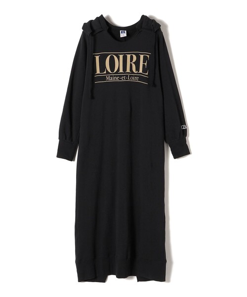 Russell Athletic（ラッセルアスレティック）の「*【SHIPS別注】RUSSELL ATHLETIC:キーネックフードワンピース◆（ワンピース・レディース・ブラック/アイボリー/チャコールグレー/グリーン・SMALL/MEDIUM）」の14枚目の写真