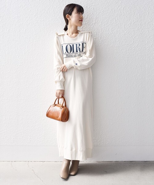 Russell Athletic（ラッセルアスレティック）の「*【SHIPS別注】RUSSELL ATHLETIC:キーネックフードワンピース◆（ワンピース・レディース・ブラック/アイボリー/チャコールグレー/グリーン・SMALL/MEDIUM）」の18枚目の写真