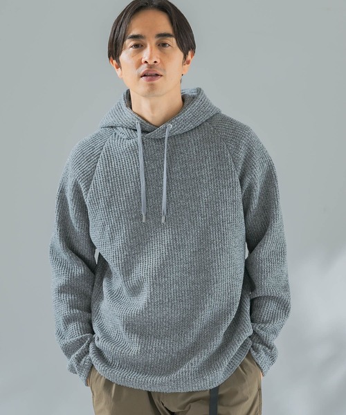 URBAN RESEARCH ROSSO MEN（アーバンリサーチロッソメン）の「『XLサイズ』ワッフルニットパーカー（パーカー・メンズ・グレー/ブラック・X-LARGE/MEDIUM/LARGE）」の10枚目の写真