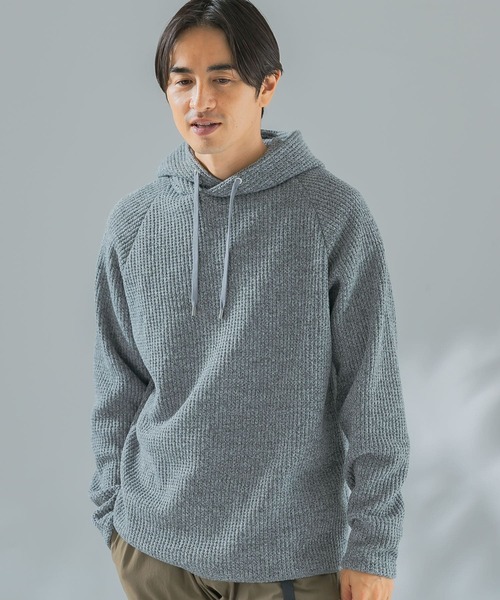 URBAN RESEARCH ROSSO MEN（アーバンリサーチロッソメン）の「『XLサイズ』ワッフルニットパーカー（パーカー・メンズ・グレー/ブラック・X-LARGE/MEDIUM/LARGE）」の12枚目の写真