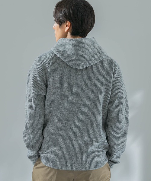 URBAN RESEARCH ROSSO MEN（アーバンリサーチロッソメン）の「『XLサイズ』ワッフルニットパーカー（パーカー・メンズ・グレー/ブラック・X-LARGE/MEDIUM/LARGE）」の17枚目の写真