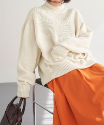 Chaco closet | 求心ケーブル編みハイネックニットプルオーバー(ニット/セーター)