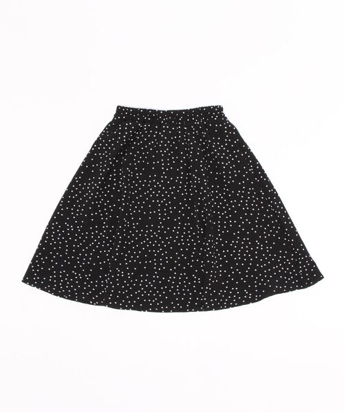coca（coca）（コカ）の「キッズ　親子お揃いドットスカート（スカート・キッズ・ブラック・100/110/120/130/140）」の2枚目の写真