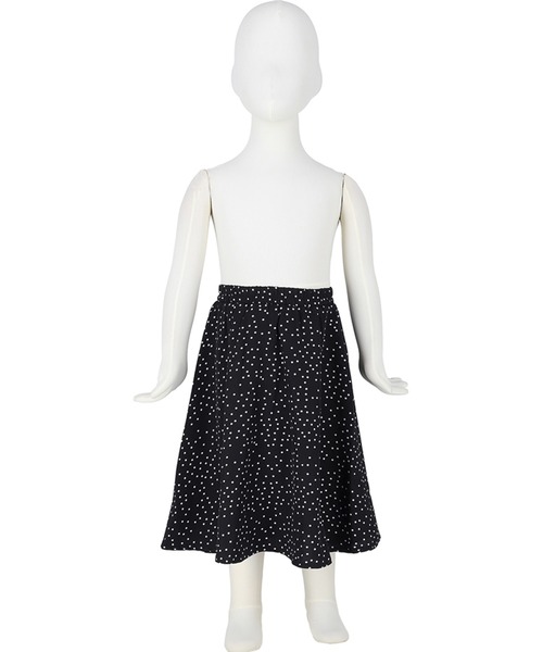 coca（coca）（コカ）の「キッズ　親子お揃いドットスカート（スカート・キッズ・ブラック・100/110/120/130/140）」の12枚目の写真