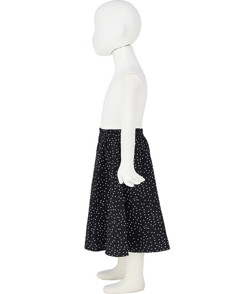 coca（coca）（コカ）の「キッズ　親子お揃いドットスカート（スカート・キッズ・ブラック・100/110/120/130/140）」の13枚目の写真