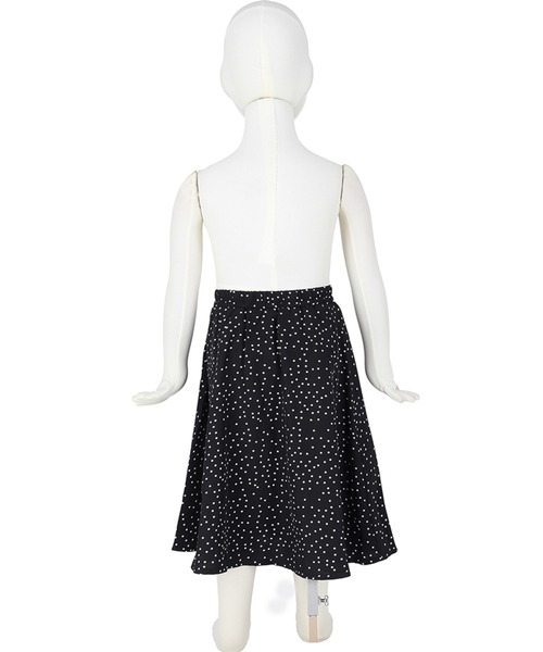 coca（coca）（コカ）の「キッズ　親子お揃いドットスカート（スカート・キッズ・ブラック・100/110/120/130/140）」の14枚目の写真