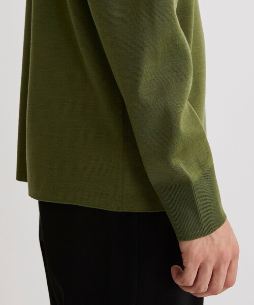 UNITED TOKYO（ユナイテッドトウキョウ）の「【洗える】OnE 18gウールミラノリブタートル（ニット/セーター・メンズ・ブラック/グレー/カーキ/オフホワイト・1/2/3）」の9枚目の写真