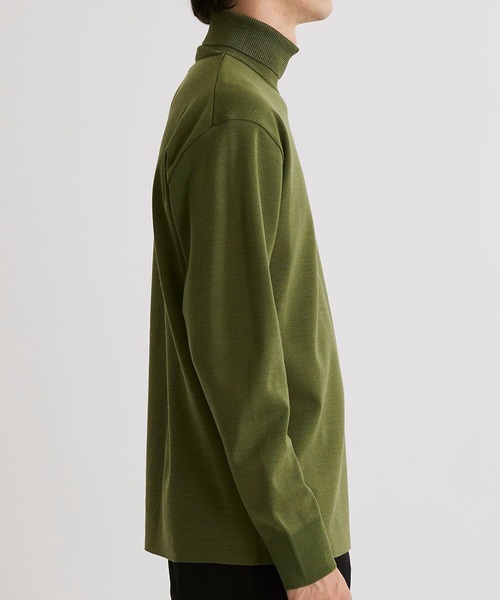 UNITED TOKYO（ユナイテッドトウキョウ）の「【洗える】OnE 18gウールミラノリブタートル（ニット/セーター・メンズ・ブラック/グレー/カーキ/オフホワイト・1/2/3）」の13枚目の写真