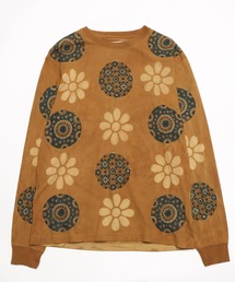 【STORY MFG】ストーリーエムエフジー GRATEFULL TEE BARK PORTAL FLOWER PRINT BLOCK PRINTED