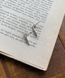 バーモチーフがアクセント/SILVER925スティックピアス