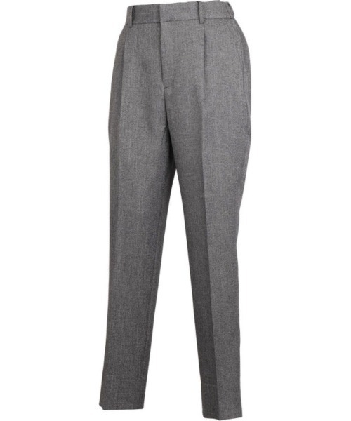 SUIT SELECT（スーツセレクト）の「【セットアップ対応】【洗えるハイウエスト・ゆるテーパードパンツ】ツイード調ストレッチ素材（スーツパンツ・レディース・グレー/ブラウン・S/L/3L/LL/M）」の7枚目の写真