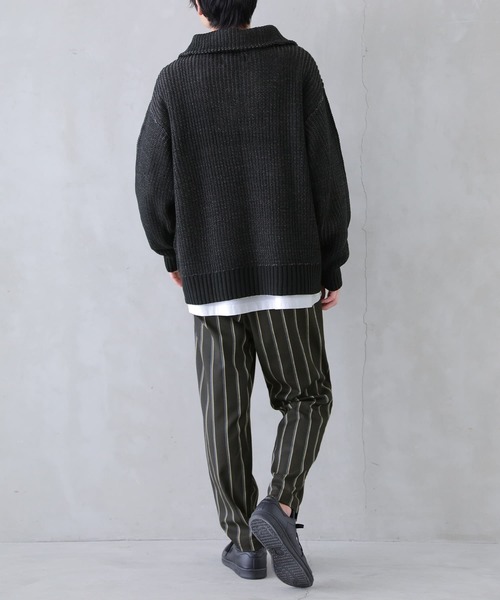 osharewalker（オシャレウォーカー）の「【廃盤】『ストライプ柄スラックスパンツ』（スラックス・メンズ・ブラック/チャコール・M/L/XL）」の11枚目の写真