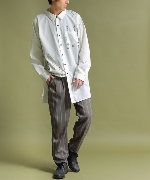 osharewalker（オシャレウォーカー）の「【廃盤】『ストライプ柄スラックスパンツ』（スラックス・メンズ・ブラック/チャコール・M/L/XL）」の12枚目の写真