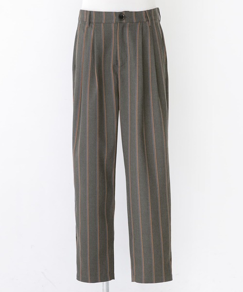osharewalker（オシャレウォーカー）の「【廃盤】『ストライプ柄スラックスパンツ』（スラックス・メンズ・ブラック/チャコール・M/L/XL）」の5枚目の写真