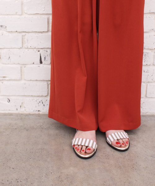 GALLARDAGALANTE（ガリャルダガランテ）の「トリアセワイドパンツ（その他パンツ・レディース・オレンジ/ブラック・FREE）」の7枚目の写真