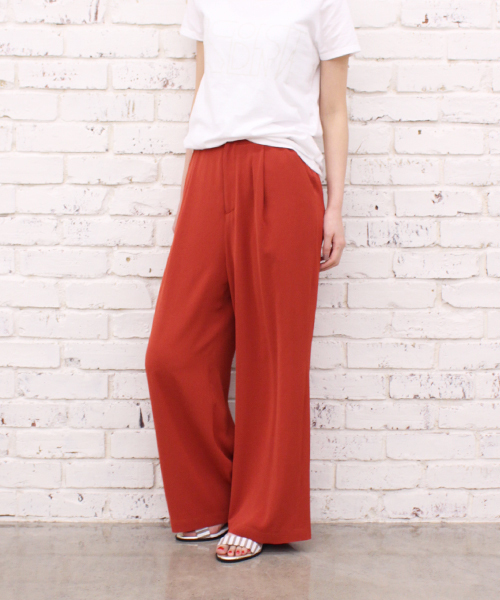 GALLARDAGALANTE（ガリャルダガランテ）の「トリアセワイドパンツ（その他パンツ・レディース・オレンジ/ブラック・FREE）」の9枚目の写真