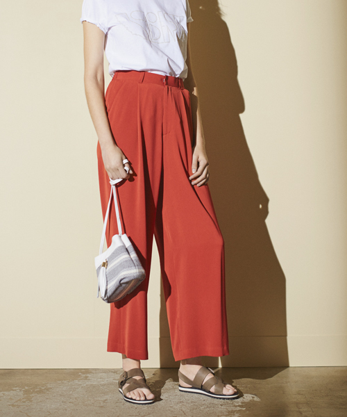 GALLARDAGALANTE（ガリャルダガランテ）の「トリアセワイドパンツ（その他パンツ・レディース・オレンジ/ブラック・FREE）」の11枚目の写真