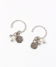 樹脂パールリングピアス / 173961