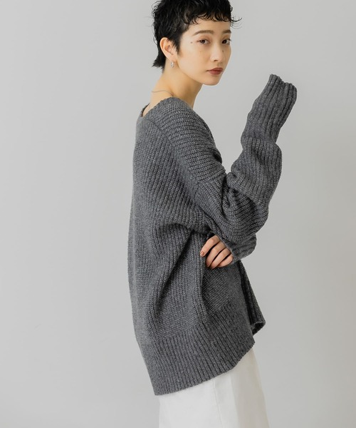 お洒落❣️23年モデル❗ブリーフィング　ウールニット⭐ KBF（ケイビーエフ）の「『WEB/一部店舗限定』フィンガーホールVネック