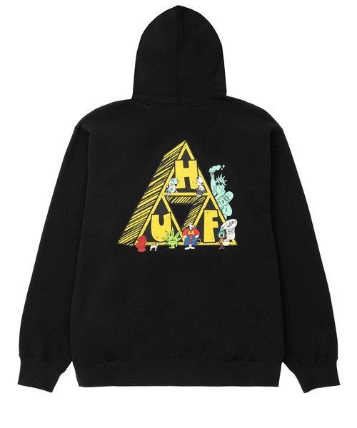 HUF(ハフ)の「SATURDAY MORNING TT HOODIE / HUF フード パーカー(パーカー・メンズ・オフホワイト/ブラック・LARGE/X-LARGE/XX-LARGE/MEDIUM/SMALL)」の16枚目の写真