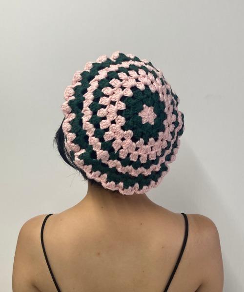 Casselini（キャセリーニ）の「Casselini(キャセリーニ)クロシェベレー帽（ハンチング/ベレー帽・レディース・ブルー/ベージュ/ピンク・FREE）」の20枚目の写真