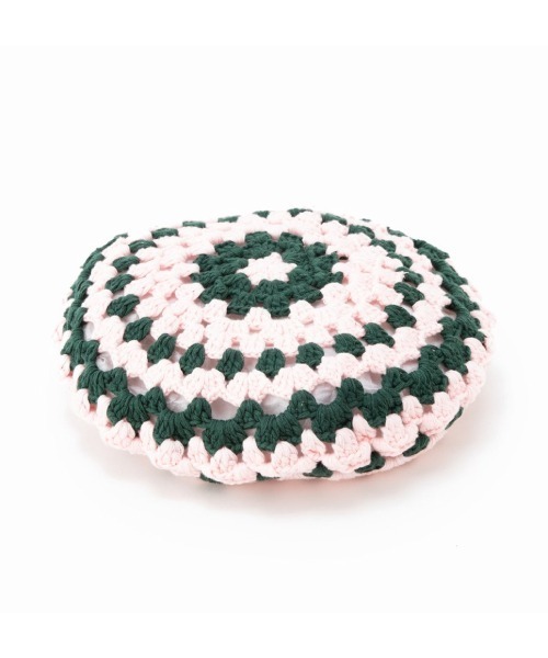 Casselini（キャセリーニ）の「Casselini(キャセリーニ)クロシェベレー帽（ハンチング/ベレー帽・レディース・ブルー/ベージュ/ピンク・FREE）」の14枚目の写真