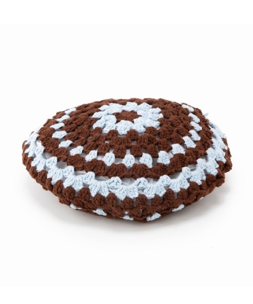 Casselini（キャセリーニ）の「Casselini(キャセリーニ)クロシェベレー帽（ハンチング/ベレー帽・レディース・ブルー/ベージュ/ピンク・FREE）」の15枚目の写真