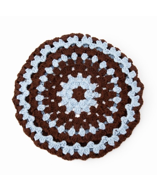 Casselini（キャセリーニ）の「Casselini(キャセリーニ)クロシェベレー帽（ハンチング/ベレー帽・レディース・ブルー/ベージュ/ピンク・FREE）」の17枚目の写真