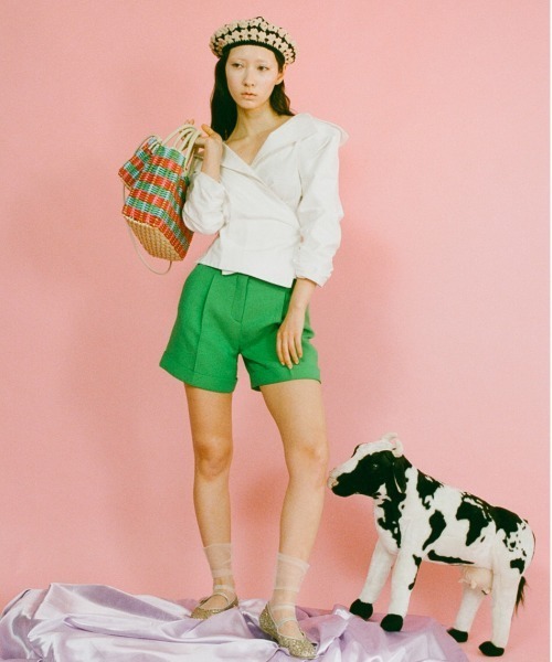 Casselini（キャセリーニ）の「Casselini(キャセリーニ)クロシェベレー帽（ハンチング/ベレー帽・レディース・ブルー/ベージュ/ピンク・FREE）」の11枚目の写真