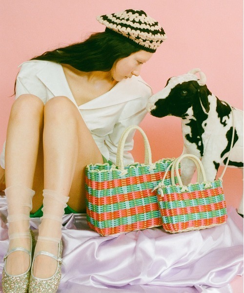 Casselini（キャセリーニ）の「Casselini(キャセリーニ)クロシェベレー帽（ハンチング/ベレー帽・レディース・ブルー/ベージュ/ピンク・FREE）」の12枚目の写真