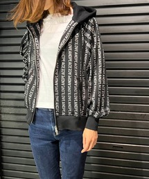 roarguns ロアーガンズ ジップフーディ パーカー レオパード roarguns（ロアーガンズ）の「BACK CROSSGUN HOODIE（パーカー