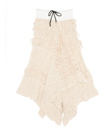 malamute（マラミュート）の「malamute / alan fringe skirt(ニットフリンジレイヤードスカート)（スカート）」