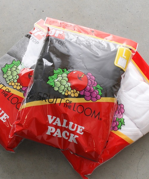 FRUIT OF THE LOOM（フルーツオブザルーム）の「リブタンクトップ3Pパック / ノースリーブ / パック / シンプル / カジュアル / 無地 / インナー / ユニセックス（タンクトップ・メンズ・ブラック/グレー/ホワイト・M/L/XL）」の16枚目の写真